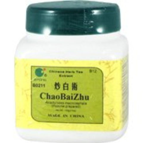 Chao Bai Zhu - Bai-zhu Atractylodes rhizome prepared, 100 grams,(E-Fong)