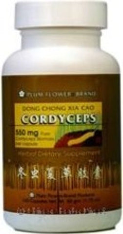 Cordyceps Mushroom Mycelium Capsules, Dong Chong Xia Cao, 100 Veggie Caps