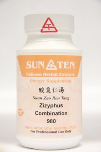 ZIZYPHUS COMBINATION-CAPSULE,Suan Zao Ren Tang - Sun Ten, 100 Capsules