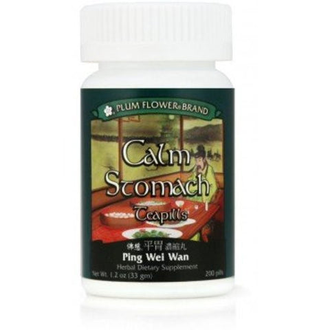 Calm Stomach Teapills (Ping Wei San Wan), 200 ct, Plum Flower
