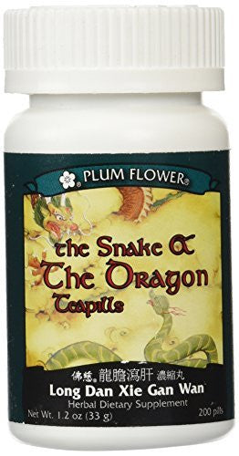 Snake & The Dragon (Long Dan Xie Gan Wan), 200 ct, Plum Flower