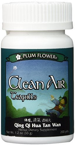 Clean Air Teapills (Qing Qi Hua Tan Wan), 200 ct, Plum Flower